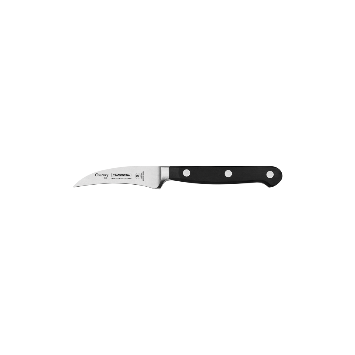 Cuchillo para tornear Tramontina Century con lámina de acero inoxidable y mango de policarbonato y fibra de vidrio, 3""