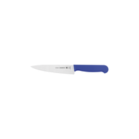 Cuchillo para Carne Tramontina Profissional con Lámina en Acero Inoxidable y Mango de Polipropileno Azul con Protección Antimicrobiana 6""