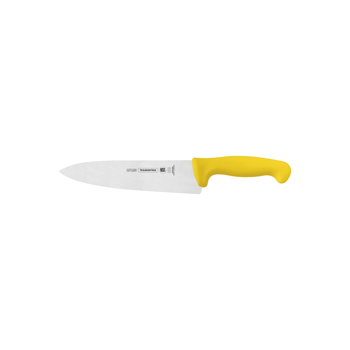 Cuchillo para Carne 8"" Tramontina Profesional con Lámina en Acero Inoxidable y Mango en Polipropileno Amarillo