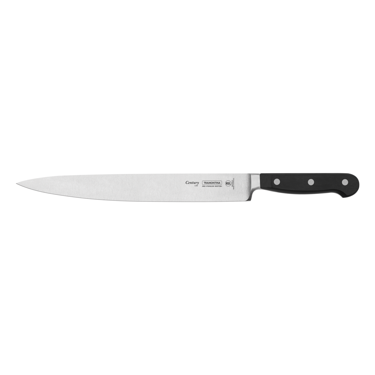 Cuchillo para Carne Tramontina Century con Lámina de Acero Inoxidable y Mango de Policarbonato y Fibra de Vidrio, 10""