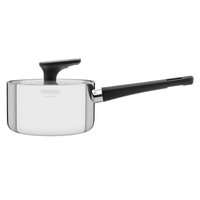 Olla Grano Baquelite de acero inoxidable con cuerpo triple, tapa y mango de baquelita de 16 cm y 1,7l Tramontina