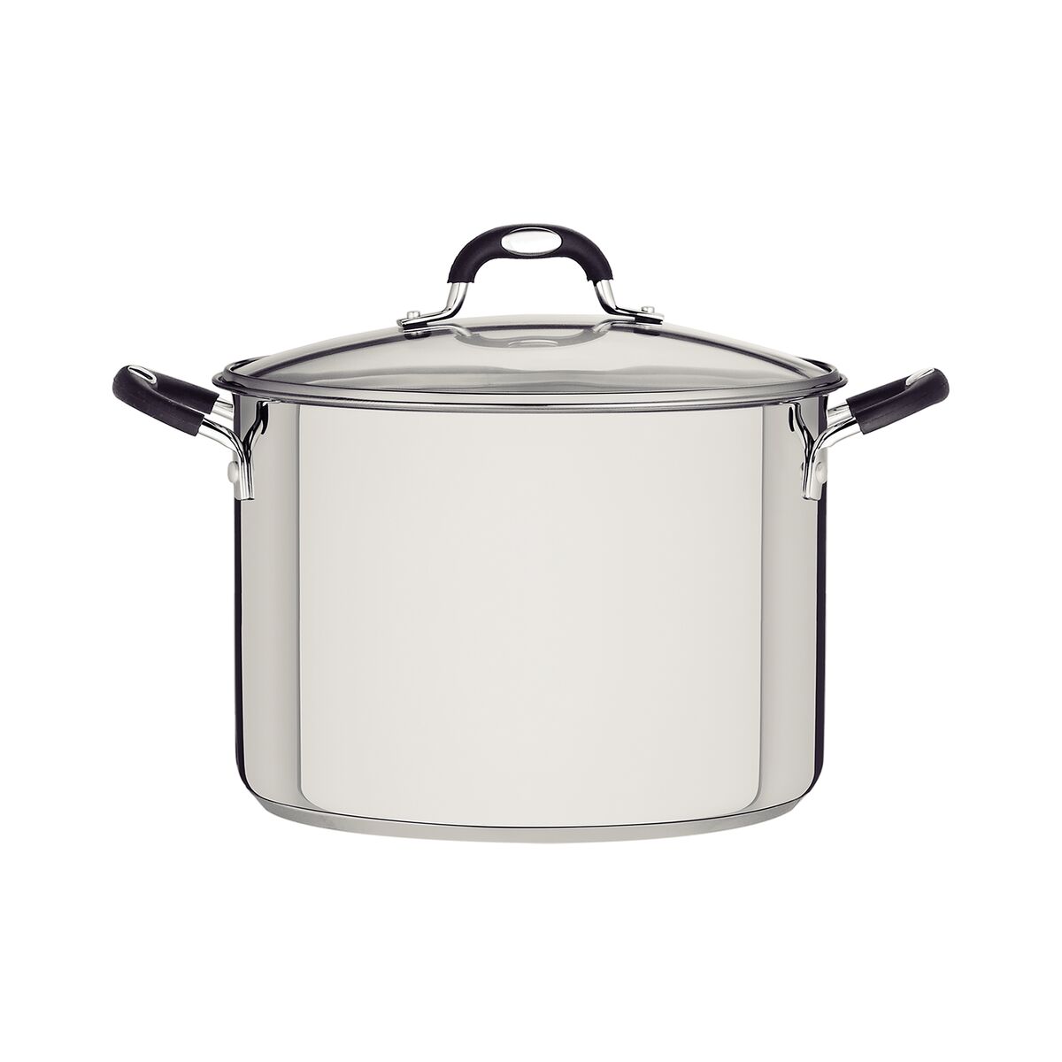Olla alta Astro Silicone de acero inoxidable con fondo triple con tapa de vidrio de 30 cm y 20,8 l Tramontina