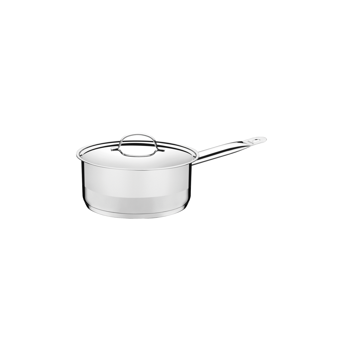 Olla Tramontina Professional de acero inoxidable con fondo triple y tapa plana 14 cm 1,1 L