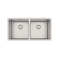 Lavadero Tramontina Design Collection Quadrum 2C 40 en Acero Inoxidable con Acabado Satinado