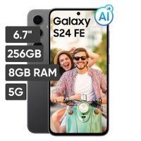 Smartphone SAMSUNG SAMSUNG Galaxy S24 FE 6.7"" 8GB 256GB 50 MP + 12 MP + 8 MP Negro