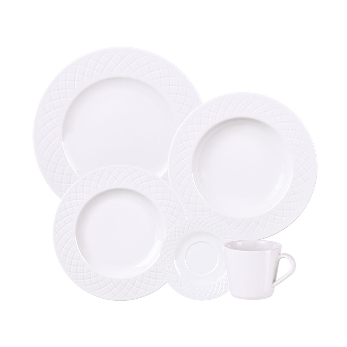 Vajilla Tramontina Ingrid en Porcelana 20 Piezas