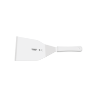 Espátula para Hamburguesas Tramontina Profesional con Lámina en Acero Inoxidable y Mango de Polipropileno Blanco 7x4,1/4""