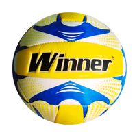 PELOTA PARA VÓLEY ACOLCHADA COSIDO TALLA 5 WINNER AZUL/AMARILLO