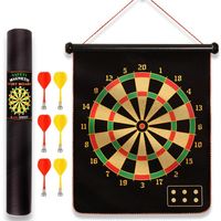 JUEGO DE TIRO AL BLANCO CON 6 DARDOS IMANTADOS – REVERSIBLE