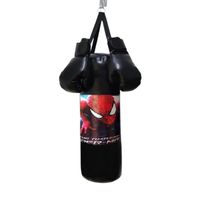 SACO DE BOX INFANTIL CON PAR DE GUANTES NEGRO