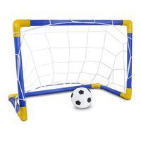 ARCO DE FÚTBOL ARMABLE RESISTENTE PARA NIÑOS CON RED + PELOTA + INFLADOR