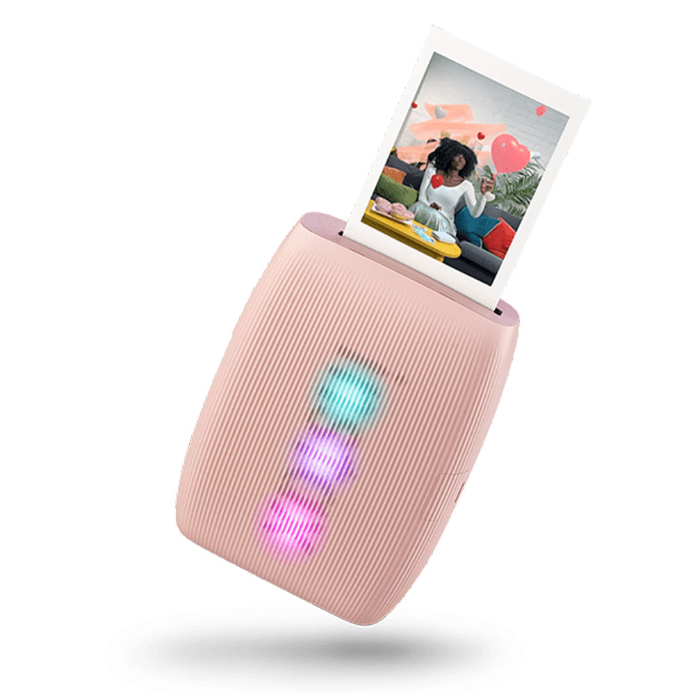 Impresora Fujifilm Instax mini Link 3 para smartphones, conexión bluetooth, recargable, tamaño de impresión 6.2 cm × 4.6 cm, rosa