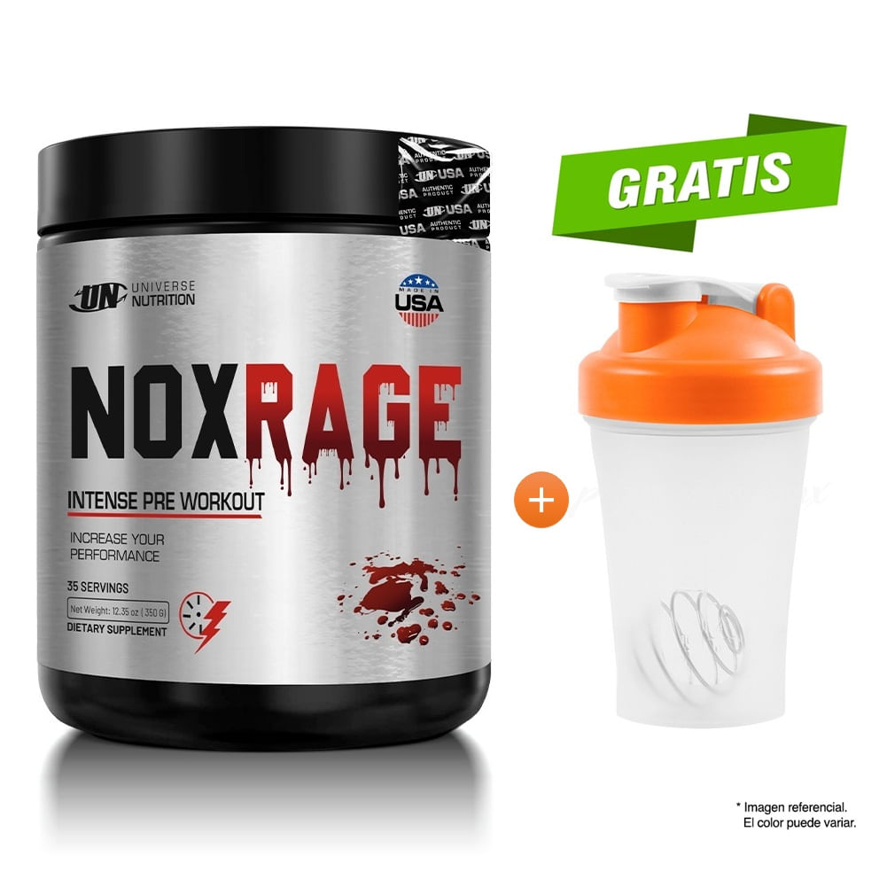 NOX RAGE 350 GRAMOS UNIVERSE NUTRITION CITRUS PUNCH