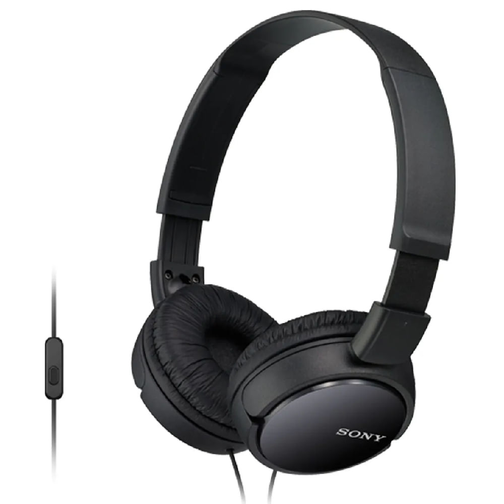 Audífonos Sony MDR-ZX110AP con Micrófono - Negro / Negro