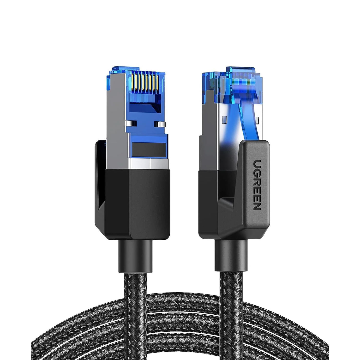 Cable de Red UTP Cat8 Ugreen 5m RJ45 40Gbps Trenzado NW153 80433 Negro