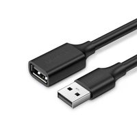Cable Adaptador Ugreen USB Hembra a USB Macho 1m negro US103 10314 Negro