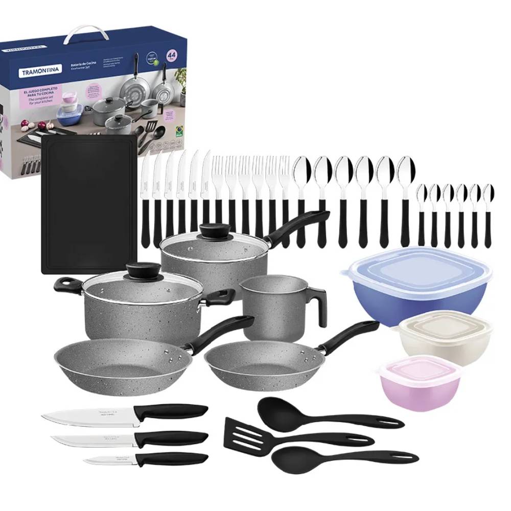 Batería de Cocina de 44 Pz Tramontina - 28399602 - MEGA IMPORT