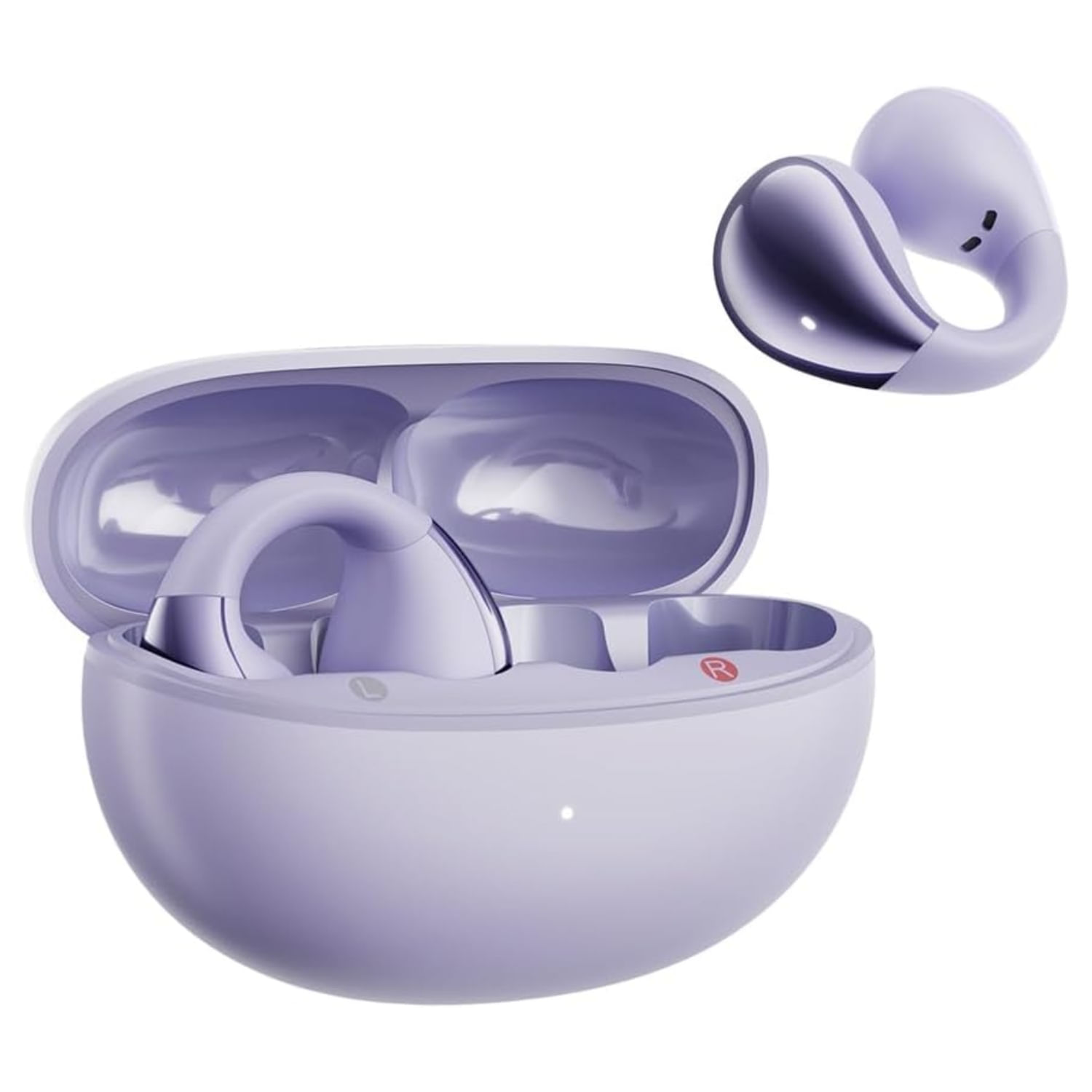 Audífono QCY Crossky C30 Lila 25h Bluetooth micrófono ENC