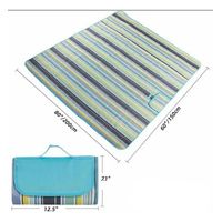 Manta Plegable Playa Picnic Impermeable Grande 18e0cm X 150cm