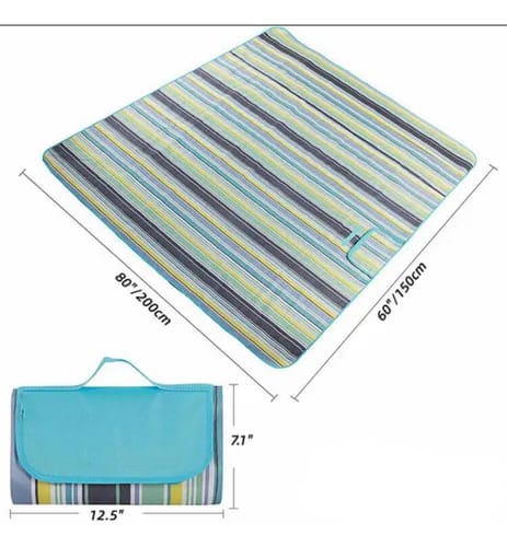 Manta Plegable Playa Picnic Impermeable Grande 18e0cm X 150cm