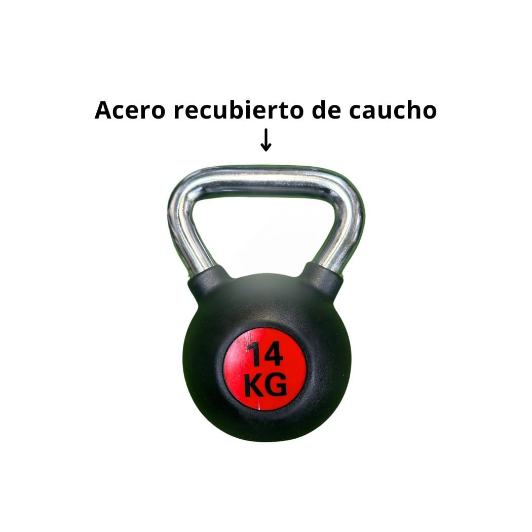 Pesa Rusa De Caucho 14KG Real Fitness