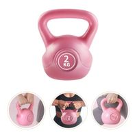 Pesa Rusa Kettlebell 2 Kg Fitness Entrenamiento Fucsia