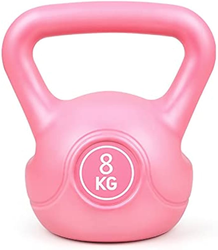 Pesa Rusa Kettlebell 8Kg Fitness Entrenamiento Fucsia
