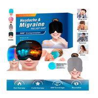 Gorro en Gel Para Alivio  de  Migraña Plomo
