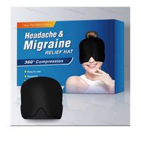 Gorro en Gel Para Alivio  de  Migraña Negro