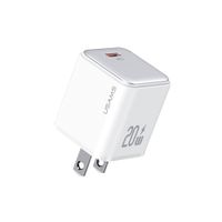 Cargador celular Pared carga rápida USAMS  PD 20W Blanco