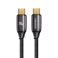 Cable celular carga rápida Type-C a Type-C 240W 2m Negro U82