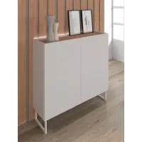 Zapatera Minimalista Arequipa color Blanco 2 puertas TU MESITA