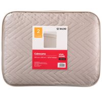Cubrecama VIVA HOME Gris Flower 2P