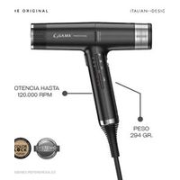 Secadora de Cabello GAMA Professional IQ3 Perfetto Black - OFERTA!