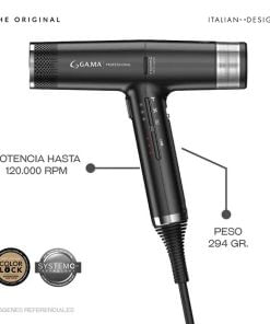 Secadora de Cabello GAMA Professional IQ3 Perfetto Black - OFERTA!