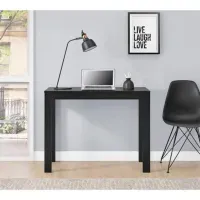 Escritorio Contemporáneo Mara Negro 99cm