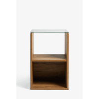 Mesa Lateral Multiusos Piastri color marrón TU MESITA