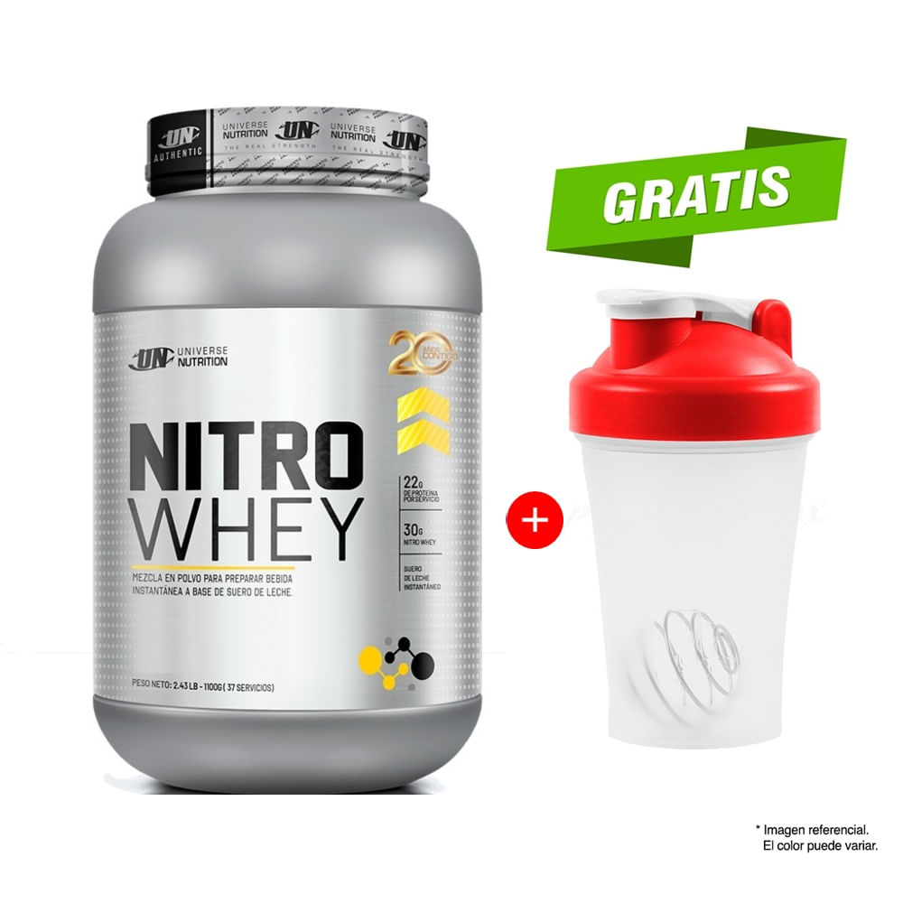Suero de Leche Nitro Whey 1.1kg Vainilla UN