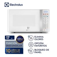 Horno Microondas 17L Blanco Electrolux - EMDO17S2GSRUW