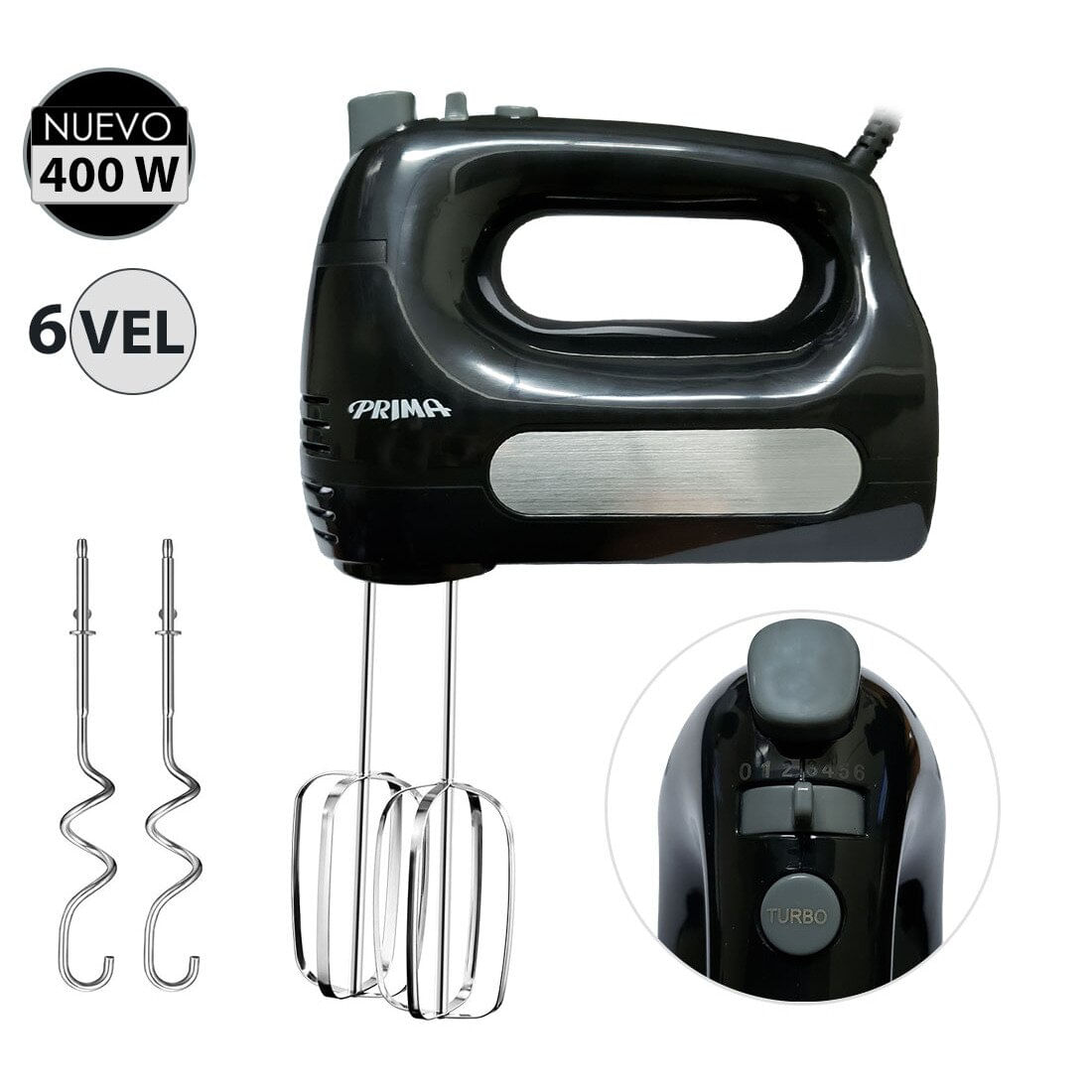 Batidora de Mano 400 Watts 6 Velocidades HM9105E NG