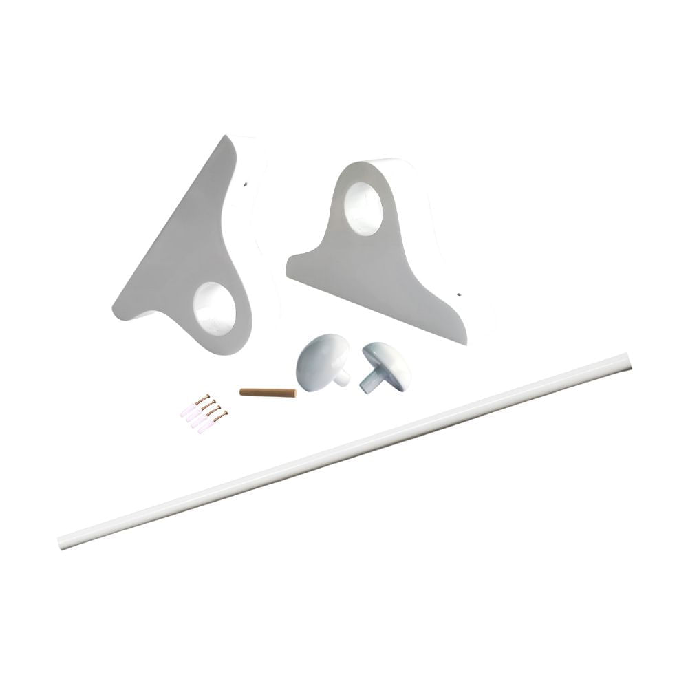 Pack cortinero de madera de 1.50m Blanco Orange