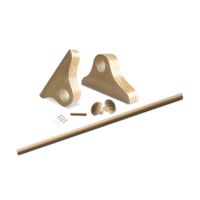 Pack cortinero de madera de 2.00m Pino Orange