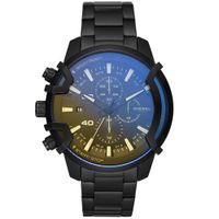 Reloj Diesel Griffed DZ4529 Para Hombre Fecha Cronómetro Acero Inoxidable Negro