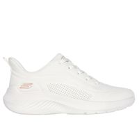 Zapatillas Urbanas Skechers Mujer Bobs Squad Waves 117485 Blanco