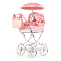 COCHE PARA MUÑECAS ROMA PRAMS ANNIE CON PARASOL
