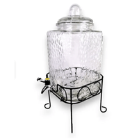 Dispensador De Vidrio Elegante Transparente