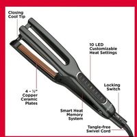 Plancha Revlon de Cobre doble Placa RVST2204N1 Negro - OFERTA!