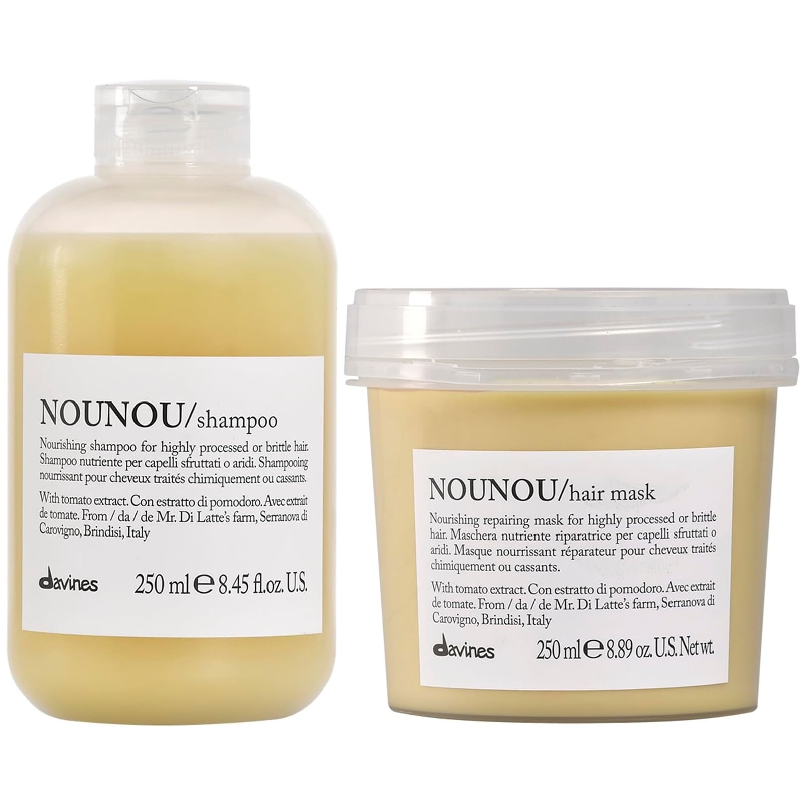 Shampoo Nutritivo 250ml + Mascarilla Davines Nounou