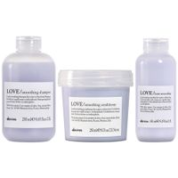 Shampoo 250ml + Acondicionador + Crema Davines Love Smoothing