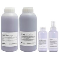 Shampoo 1000ml + Acondicionador + Crema + Sérum Davines Love Smoothing